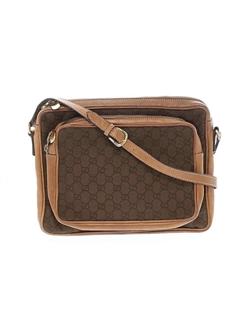 Gucci Brown GG Canvas Crossbody Bag